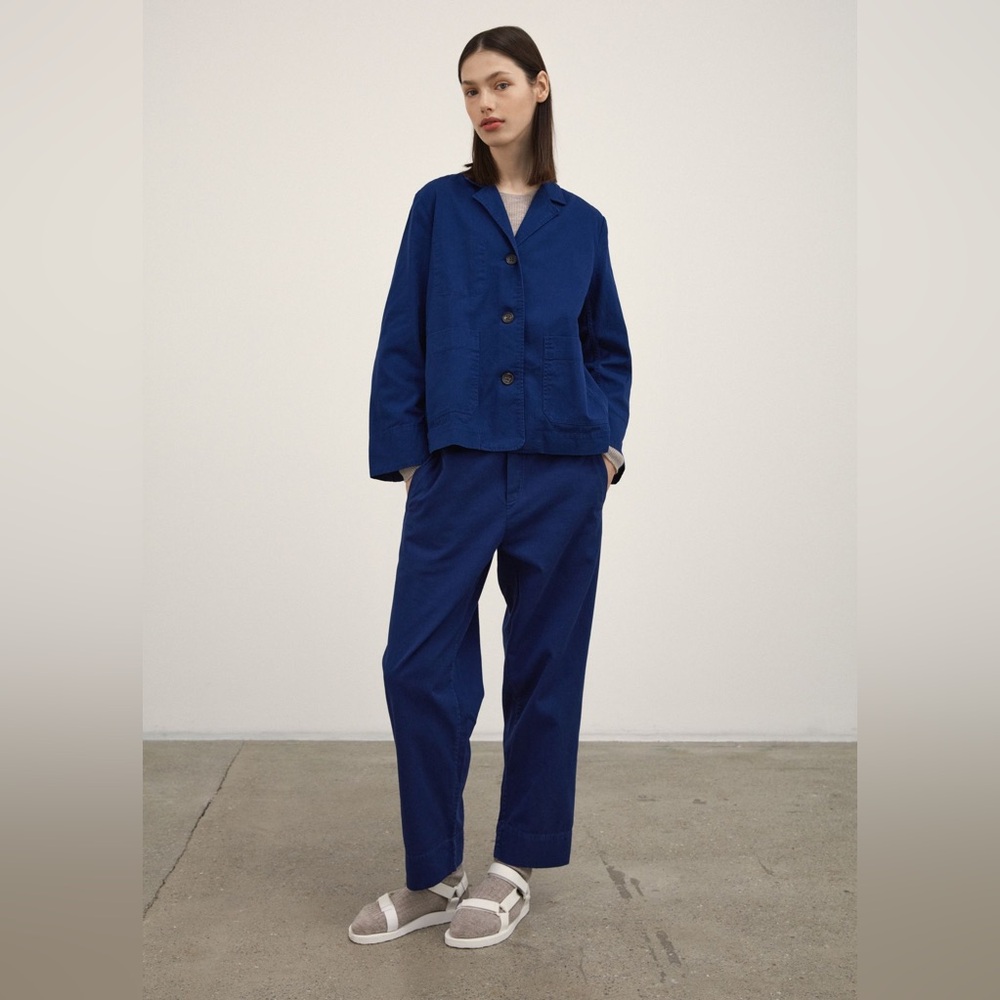 Aiayu coco pant twill blue size small